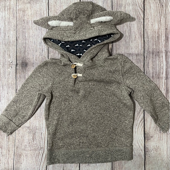 Toddler Boy Bunny Sweater - Picture 2 of 4